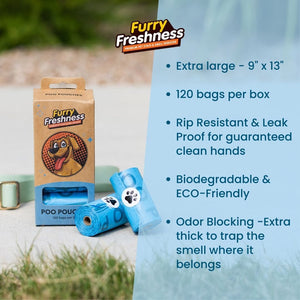 FurryFreshness Leak Proof Poop Bags